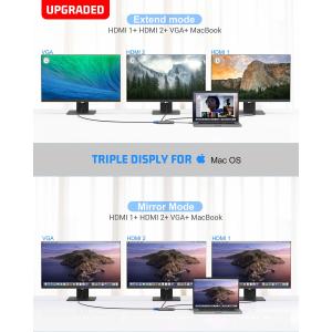 Usb C 11 In 1 Multiport Dock Type C Triple Usb 3.0 TF Card Type-C Usb-C Laptop