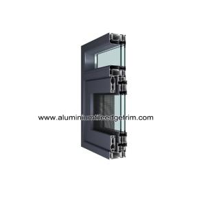 High Insulation Aluminum Window Frame Extrusion Profiles With Dual Thermal Break