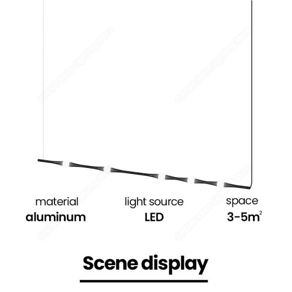 Modern Staircase Chandelier Led Living Room Indoor Light Nordic Villa Decoration Long line light(WH-MI-456)