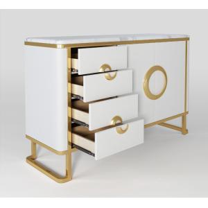 China Luxury Hotel Bedside Tables with Drawer , Commercial Modern TV Cabinet on sale