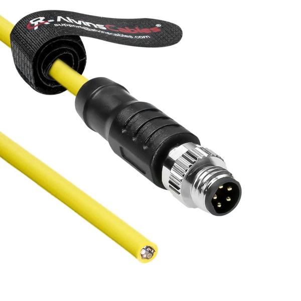 Alvin's Cables M8 5-Pin B-Code Male to Flying Lead I/O Cable for Cognex in-Sight