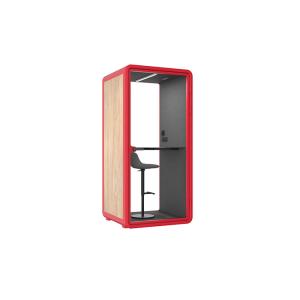 China Portable S Size Office Easy Assemble Acousitc Soundproof 35db+- Phone Booth Colorful Steel Panel on sale