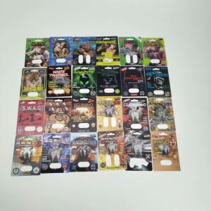 Gravnre Printing RHINO 3D Plastic Blister Pill Card With Bullets