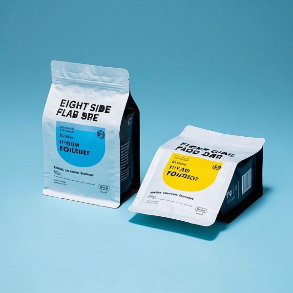 Quality Industrial-Grade Eight Side-Seal Packaging Pouches FDA Certified BOPP Composite Tear-Proof & Weather-Resistant Custom Printed Bags wholesale