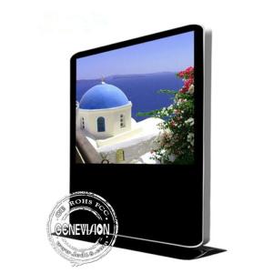 Landscape Advertising Screen Kiosk Digital Signage Android Wifi Freestanding 65