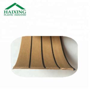 Outdoor Soft PVC Synthetic Teck Deck for Boat/Yacht Decking in Carton Box