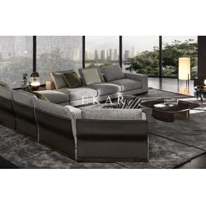 Upholstered Wide European Style Furniture Metal Legs L Shape Modern Sofa Set