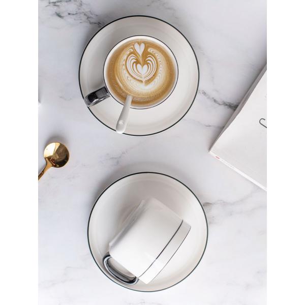 Unique 200ml Porcelain Tea Set Sustainable Nordic Design For Cappuccino And Espresso