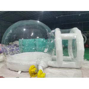 Outdoor Transparent bubble house with balloons Wedding Party bouncy bubble house
