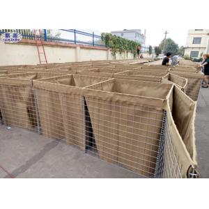Army Hesco Bastion Barrier System Galvanized Welded Cages Sand Filled Barriers