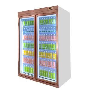 New Style Remote Cooling System R22 Commercial Beverage Showcase Upright Cooler