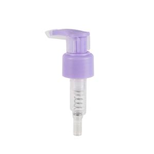 Light Purple 24/410 Plastic Left Right Lock Cosmetic Lotion Pump Dispenser