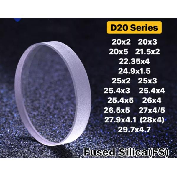 D26 Thk 4 Laser Protective Lens AR Coating 20mm Laser Lens