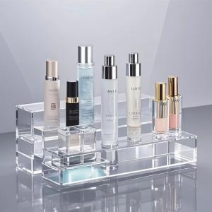 Custom Acrylic Desktop Display And Storage Shelf For Cosmetic Makeup Beauty