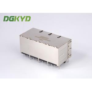 RJ45 Magnetics 2X4 dual deck 8 port Gigabit Ethernet Rj45 connector 0811-2X4R-28