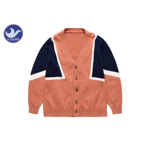 Cheap Buttons Up Children's Cotton Cardigans , Long Sleeve Cardigans For Little Boys for sale