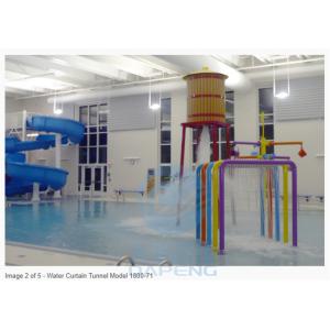Galvanized Steel Water Splash Pad Splash Zone N Shape Waterfall Water Spray