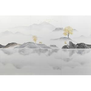 White 900x1800mm Polished Glazed Porcelain Tiles Non-Slip