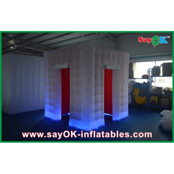 Inflatable Photo Booth Rental White Square Inflatable Photo Booth , Two Doors Wall Photo Booth Kiosk