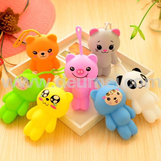 HOT High Quality New Design Cute Bear Silicone Key Bag Eco-friendly Key Case