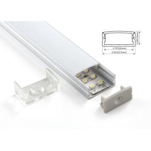 China 23.5mm Surface-mounted Lights LED Linear lighting Aluminum Profile Diffused Cover on sale