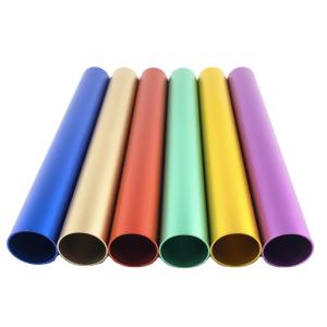 China 6063 6061 Extruded Aluminum Tubing Round Anodized Colorful Mill Finish on sale