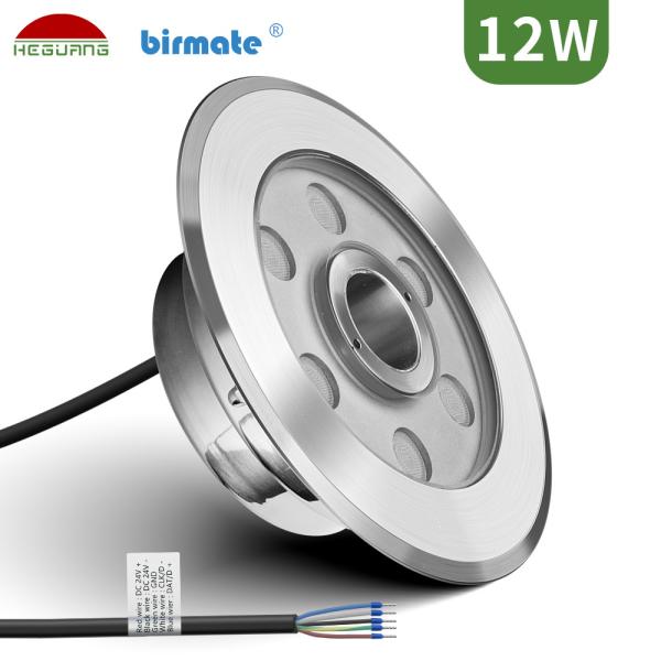 Quality 12W 24V Monochromatic IP68 LED Fountain Lights 6500K CCT wholesale