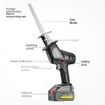 Variable Speed Reciprocating Electric Chain Saw With Large Capacity Lithium