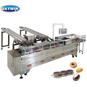 Automatic Two Line Sandwich Biscuit Machine Easy To Operate