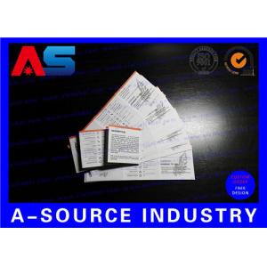 Folded Flyer Custom Leaflet Printing Medicine Box Instruction Eco - Friendly