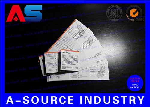 Folded Flyer Custom Leaflet Printing Medicine Box Instruction Eco - Friendly