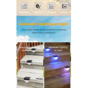 Mini Solar Powered Fence Led Light Ni MH IP65 Waterproof For Outside Monocrystal