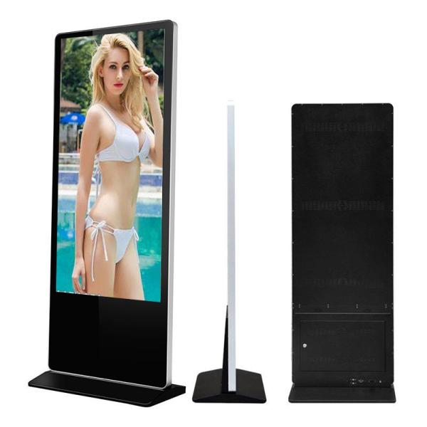 55 Inch Indoor Mall LCD Digital Signage , Vertical Advertising Touch Display