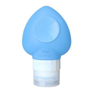 78Ml Portable Soft Cute heart Silicone Travel Bottle Set With Suction Cup