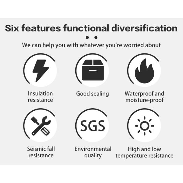 High Temperature Resistance Waterproof Silicone Rubber For Electronic Components White