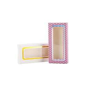 Custom Logo Printing Beauty False Eyelash Paper Packaging Boxes With Clear