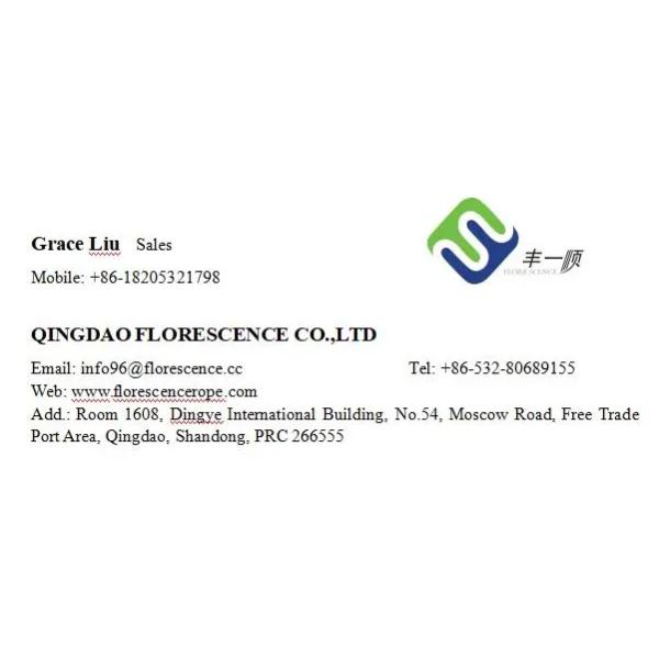 Wear Resistance 8 Strand Polyester Rope high tenacity Marine Braided Poly Rope