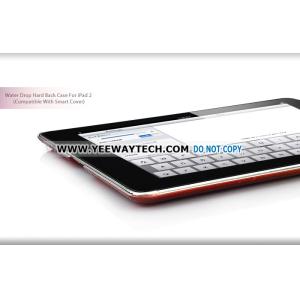 Water Drop Hard Back Case For iPad 2 (Compatible With Smart Cover) - Gradient