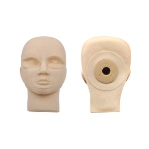 Silicone Material Semi PMU Practice Model Head With Removable Eyes And Lips