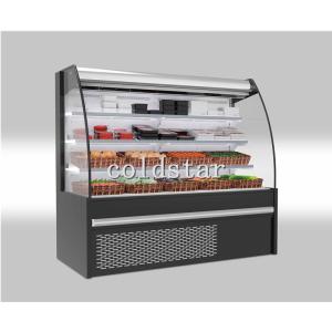 Commercial Multi Deck Upright Air Curtain Open Beverage Display Chiller