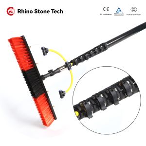 Water Fed Pole Kit Adjustable Solar Panel Cleaner Tool Telescopic Pole Brush