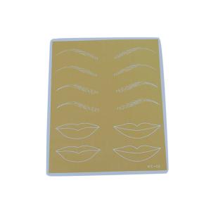 China Natural Rubber Material Tattoo Practice Skin Cosmetic Permanent Makeup Eyebrows / Lip Practice Skin For Beginner on sale