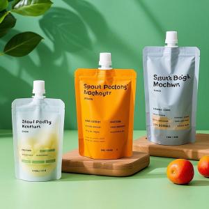 China Spout Pouch Manufacturer | Customizable Stand-Up Pouch with Spout for Food/Beverage/Cosmetics | Eco-Friendly Leak-Proof Packaging  on sale