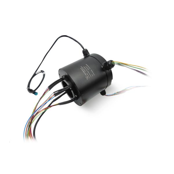 Quality 60mm ID Through Hole Slip Ring 6 Circuits Transmitting 15A Per Wire wholesale