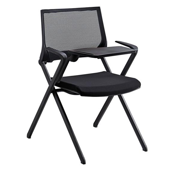 Quality Low Back Office Training Chairs With Writing Tablet Compact Design wholesale