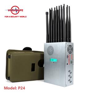Handheld 5G Cell Phone Jammer 24 Antennas Nylon Cover Built In Battery