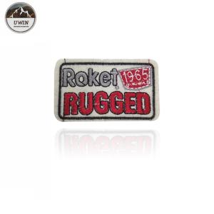 Eco Friendly Embroidered Sports Patches / Logo Patches For Jackets Iron On