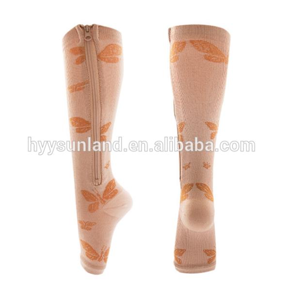 Y-Z Women's Custom Office Nylon Stockings High Trample Feet Silk Woven Technics Ladies' Daily Use with Logo on Cuff