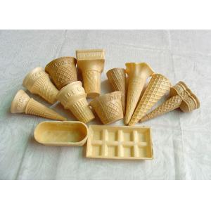 Cheap Eco - Friendly Ice Cream Wafer Cups For Store / Supermarket , Custom Shape for sale