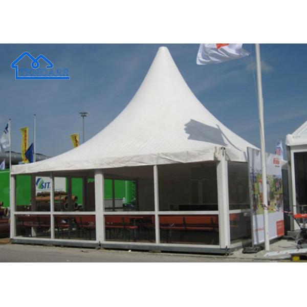 White PVC Aluminum Frame Large Party High Peak Frame Pagoda Tent For Wedding, Party, Event And So On